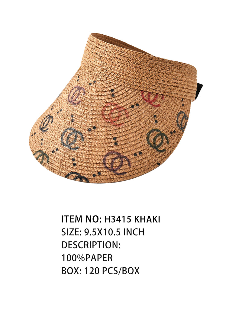 H3415 Khaki Pattern Visor