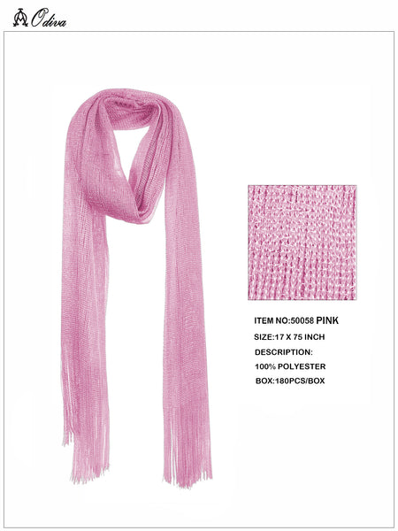 Shimmering Scarf-Pink