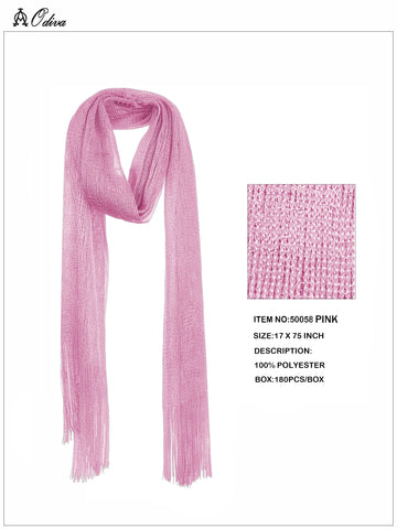 Shimmering Scarf-Pink