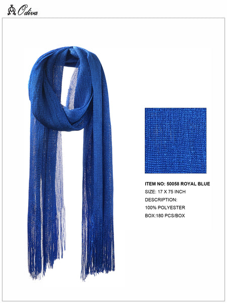 Shimmering Scarf-Royal Blue