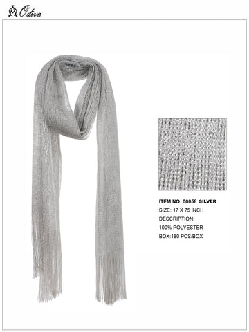 Shimmer and Shine Scarf-Silver