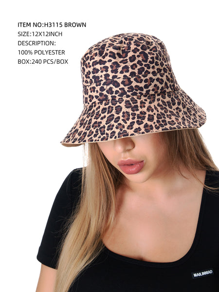 Leopard Print Bucket Hat