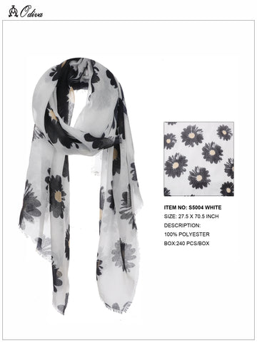 Daisy Scarf-White